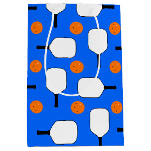 Sac Cadeau Moyen Pagaies De Pickleball, Ballons De Pickleball Orang