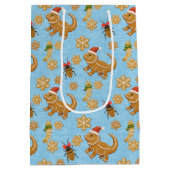 Sac Cadeau Moyen Pain d'épices Dragon de Noël (Dos)