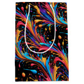 Sac Cadeau Moyen Paint Sauvage Vibrant (Devant)