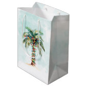 Sac Cadeau Moyen Palmier Holiday Beach Noël (Dos Angle)