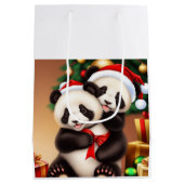 Sac Cadeau Moyen Panda de Noël (Dos)
