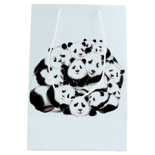 Sac Cadeau Moyen Pandas - Pandemic - Big Hugs - Drawings Collection (Dos)
