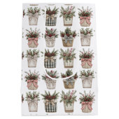 Sac Cadeau Moyen Panier de Buffalo | Noël agricole (Dos)