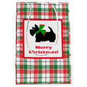 Sac Cadeau Moyen Panier de Noël écossais (Devant)