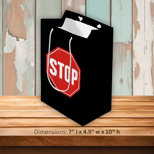 Sac Cadeau Moyen Panneau STOP