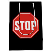 Sac Cadeau Moyen Panneau STOP (Dos)