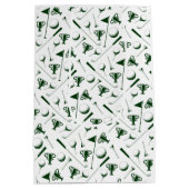 Sac Cadeau Moyen Papa Golfing blanc vert noir heureux fête des père (Dos)