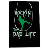 Sac Cadeau Moyen Papa Rockin (Devant)