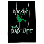 Sac Cadeau Moyen Papa Rockin (Dos)