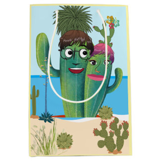 Sac Cadeau Moyen Papier à enveloppement floral