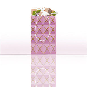 Sac Cadeau Moyen Papier à enveloppement rose Joyoux Noel