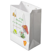 Sac Cadeau Moyen Papier à envelopper Aquarelle moderne Champignons (Devant Angle)