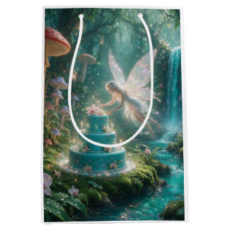 Sac Cadeau Moyen Papier de soie fée tropicale enchantée