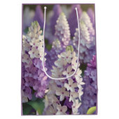 Sac Cadeau Moyen Papier d'enlèvement de fleurs violettes (Dos)