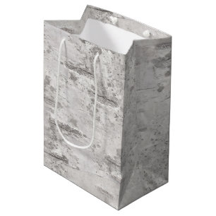Sac Cadeau Moyen Papier d'enrobage de texture d'écorce de bouleau