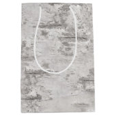 Sac Cadeau Moyen Papier d'enrobage de texture d'écorce de bouleau (Devant)