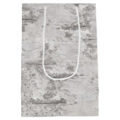 Sac Cadeau Moyen Papier d'enrobage de texture d'écorce de bouleau (Dos)