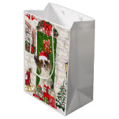 Sac Cadeau Moyen Papillon Chien Noël (Dos Angle)