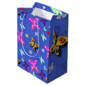 Sac Cadeau Moyen Papillon coloré (Dos Angle)