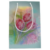 Sac Cadeau Moyen papillon fille de 5e anniversaire (Devant)