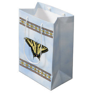 Sac Cadeau Moyen Papillon Southwest Yellow Swallowtail Blue Sky