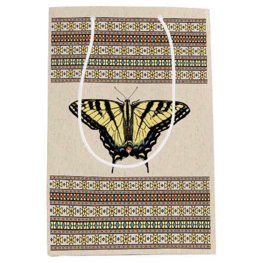 Sac Cadeau Moyen Papillon Southwestern jaune Swallowtail (Devant)