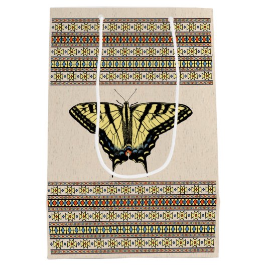 Sac Cadeau Moyen Papillon Southwestern jaune Swallowtail (Dos)