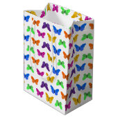 Sac Cadeau Moyen Papillons (Dos Angle)