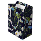 Sac Cadeau Moyen Papillons et dragons volent dans le jardin (Dos Angle)