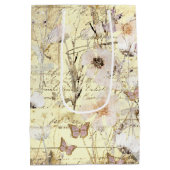 Sac Cadeau Moyen papillons fleur sauvage séchés (Dos)