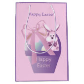 Sac Cadeau Moyen Pâques Bunny Panier fille Med (Devant)