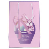 Sac Cadeau Moyen Pâques Bunny Panier fille Med (Dos)