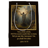 Sac Cadeau Moyen Pâques Résurrection Religieux (Devant)