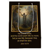 Sac Cadeau Moyen Pâques Résurrection Religieux (Dos)