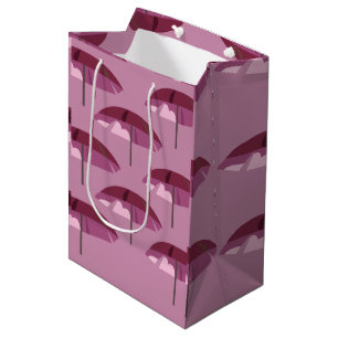 Sac Cadeau Moyen Parapluie rose