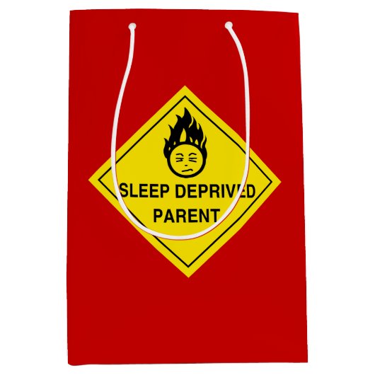 Sac Cadeau Moyen Parent privé du sommeil (Devant)