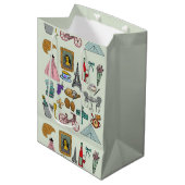 Sac Cadeau Moyen Paris romantique (Devant Angle)