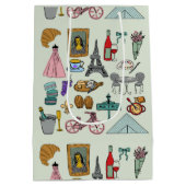 Sac Cadeau Moyen Paris romantique (Dos)