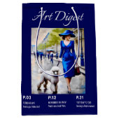 Sac Cadeau Moyen Parisien Et Animaux Poiche (Devant)