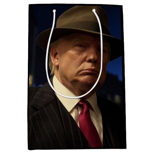 Sac Cadeau Moyen Parrain de l'Amérique Don J. Trump (Devant)