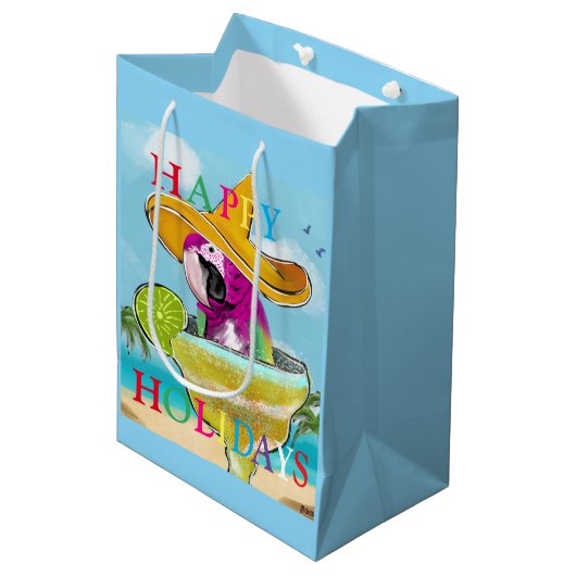 SAC CADEAU MOYEN PARROTS (Devant Angle)