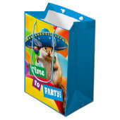 Sac Cadeau Moyen Parti Chipmunk De Sombrero (Devant Angle)