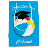 Sac Cadeau Moyen Parti de la fête du pool (Devant)