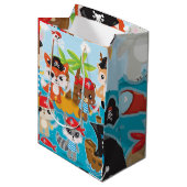 Sac Cadeau Moyen Parti de l'équipage animal Pirate (Devant Angle)