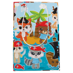 Sac Cadeau Moyen Parti de l'équipage animal Pirate