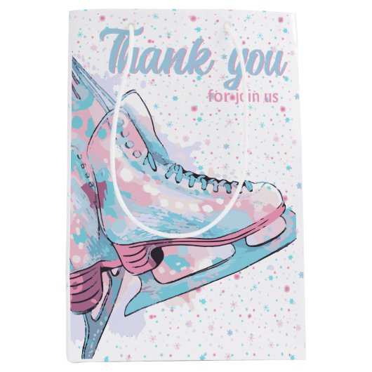 Sac Cadeau Moyen Partie de patinage artistique (Devant)