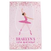 Sac Cadeau Moyen Parties scintillant Ballerina Confetti Conception (Devant)
