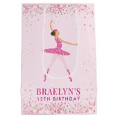 Sac Cadeau Moyen Parties scintillant Ballerina Confetti Conception (Dos)