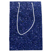Sac Cadeau Moyen Parties scintillant bleue marine Ombre Sparkles Gl (Devant)