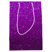 Sac Cadeau Moyen Parties scintillant d'aubergine Ombre Sparkles Bat (Devant)